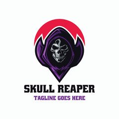Skull Mascot Cartoon Logo
