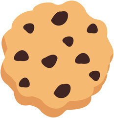 Halloween chocolate cookie