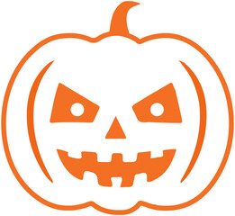 Halloween Pumpkin Line Art
