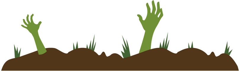 Zombie Hand Rising Halloween icon