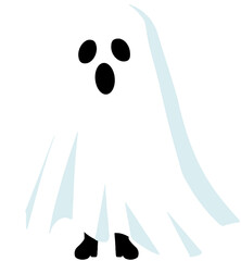 Halloween ghost face 
