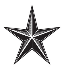the star vector silhouette vector style