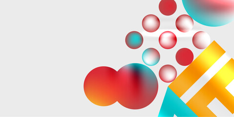 Triangles, circles, squares, rectangles design. Vector Illustration For Wallpaper, Banner, Background, Card, Book Illustration, landing page