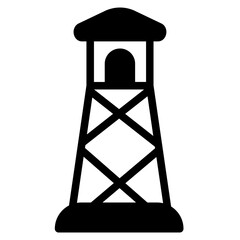 Observation post Solid Icon