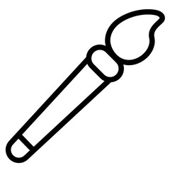Paint Brush Line Icon