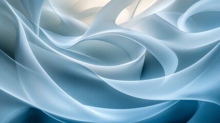 Fototapeta premium Abstract Blue Swirling Fabric Design