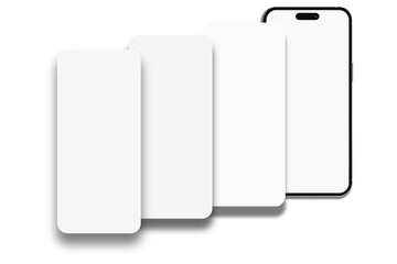 Social media post and stories interface mockup. Social media mobile app page template design for user carousel post feed. Minimal design interface mobile app template of popular social network