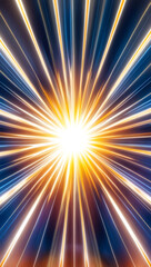 Obraz premium Explosive light swirl with vibrant particles in a cosmic setting, dynamic and mesmerizing, copy space