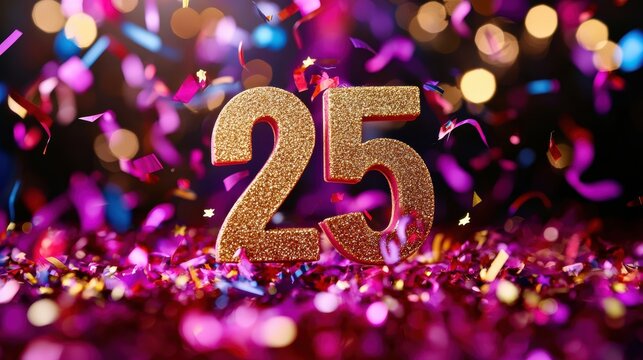 Celebrating 25th birthday bash festive party venue celebration event colorful atmosphere joyful vibes milestone moments