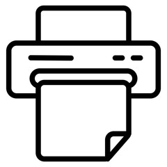 Printer Line Icon