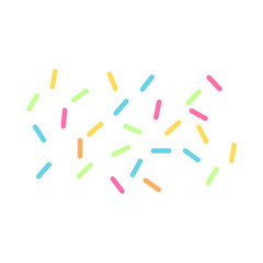 Colorful sprinkles banner background