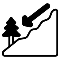 Slope Solid Icon