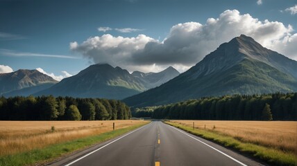 Fototapeta premium the road is empty