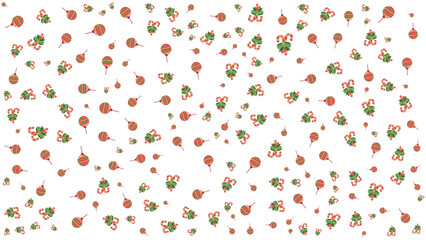 Merry Christmas Patterns Background 