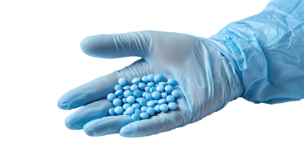 PNG, Medical,pills, isolated on white background, created and generated by AI technology.