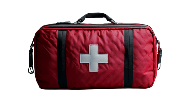 PNG, Medical, medical worker's bag isolated on white background, designed and generated by AI technology.