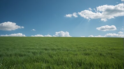 Fototapeta premium a field of green grass