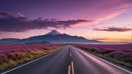 Fototapeta premium the road is empty