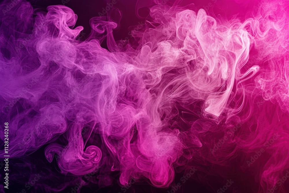 Canvas Prints a mesmerizing burst of pink smoke fills the air, creating a surreal visual experience.
