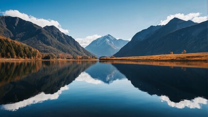 Fototapeta premium the mountains are tall