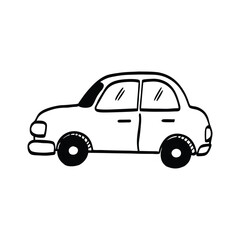 Car Doodle Hand-drawn Vector Icon