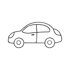 Car Doodle Hand-drawn Vector Icon
