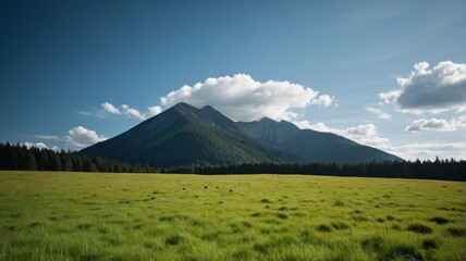 Fototapeta premium a grassy field