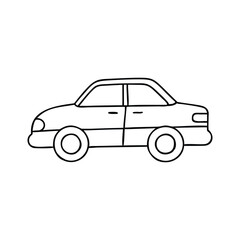 Car Doodle Hand-drawn Vector Icon