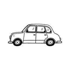 Car Doodle Hand-drawn Vector Icon
