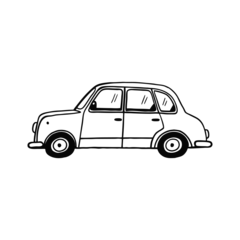 Fotobehang Car Doodle Hand-drawn Vector Icon © Minh Do