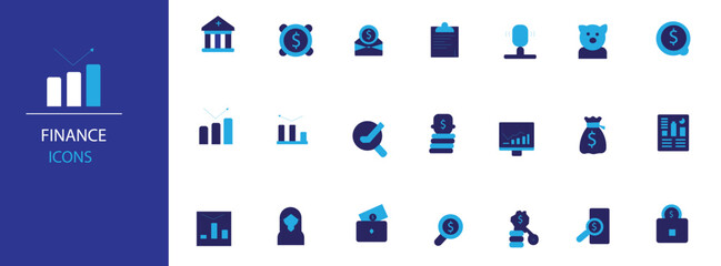 FINANCE ICONS SET ILLUSTRATION 1.eps