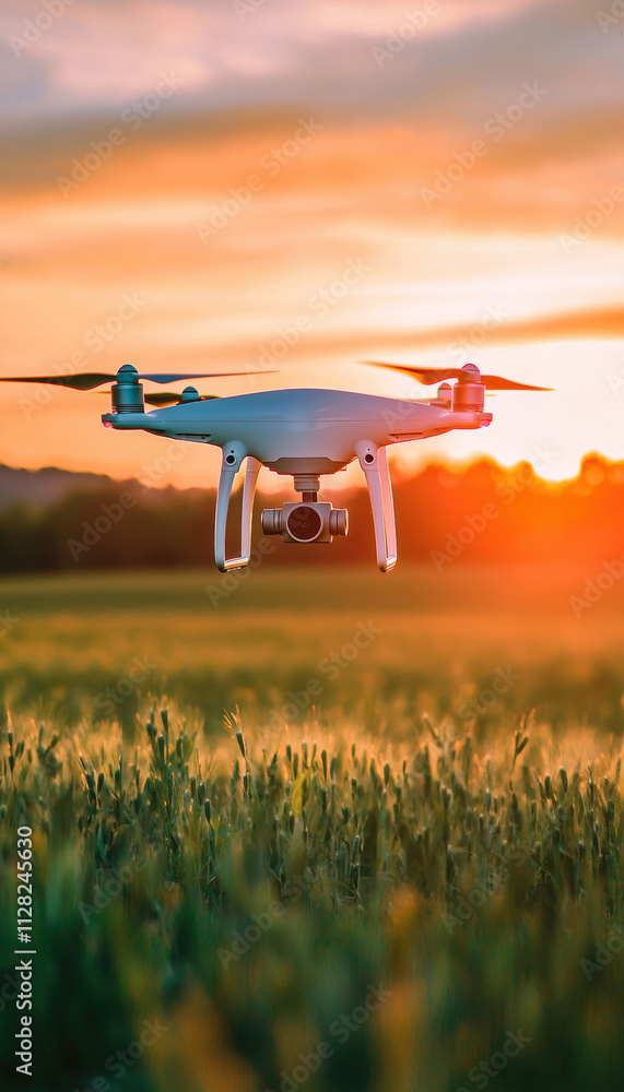 Aufkleber drone technology enhancing agricultural monitoring with sensor deployment over crops