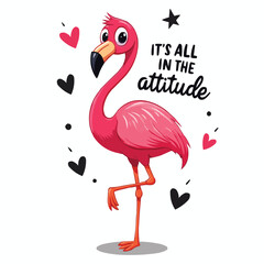 pink flamingo vector illustration