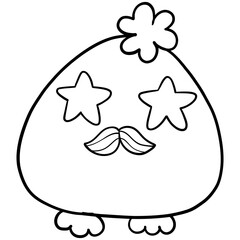 Groovy St. Patrick's Day Capybara Clipart 