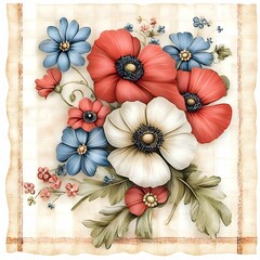 Cute poppies clipart