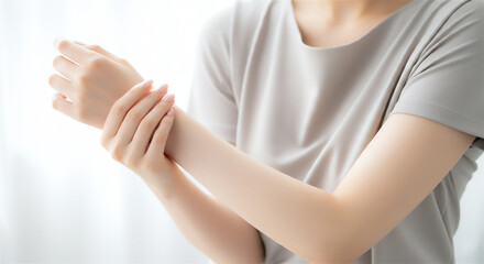 スキンケアのイメージ　ビューティー　女性
