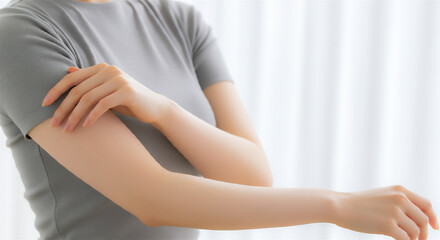 Obraz premium スキンケアのイメージ ビューティー 女性