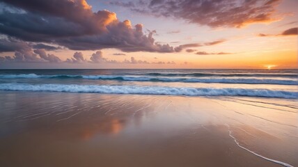 Fototapeta premium a beach with waves