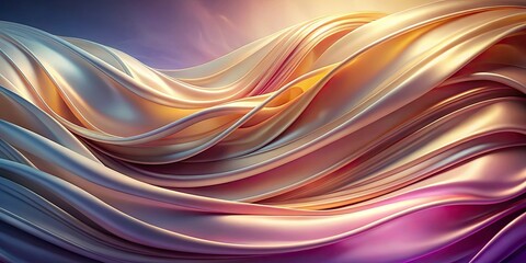 Obraz premium Smooth fabric abstract background with beautiful wavy cloth shapes , fabric, abstract, background, beautiful, wavy, cloth