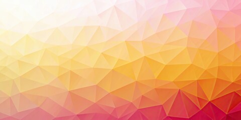 Obraz premium Light yellow pink gradient polygonal geometric surface , polygon, geometric,surface, abstract, background, texture, design