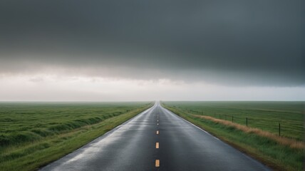 Fototapeta premium a long road