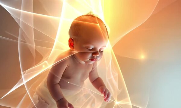 AI - Fetal Development in the Womb: Stages of Pregnancy, highlighting the beauty and complexity of pregnancy. Ideal for use in medical, educational, and maternity-related content.