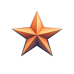 Obraz premium Golden Star Award Achievement Success 3D Render Decoration