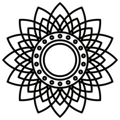 Fototapeta premium Mandala Flower Decorative