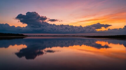 Naklejka premium a beautiful sunset