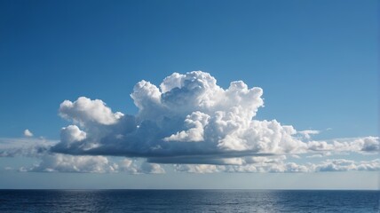 a large cloud in the sky