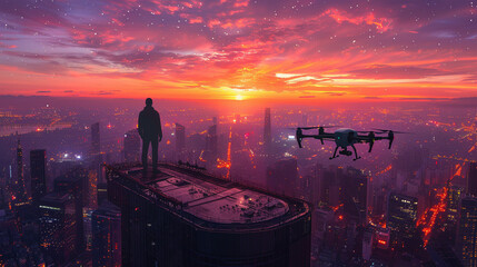 Elevated Perspectives: Drone Enthusiast Capturing Urban Splendor