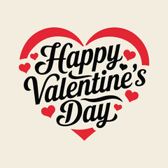 Happy Valentine's Day Heart Design