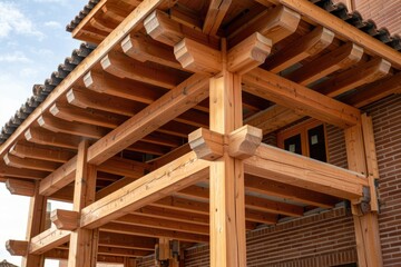 Naklejka premium house wooden