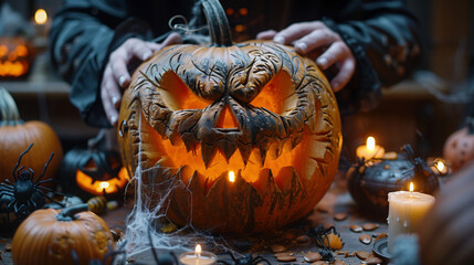 Spooky Halloween Pumpkin Carving
